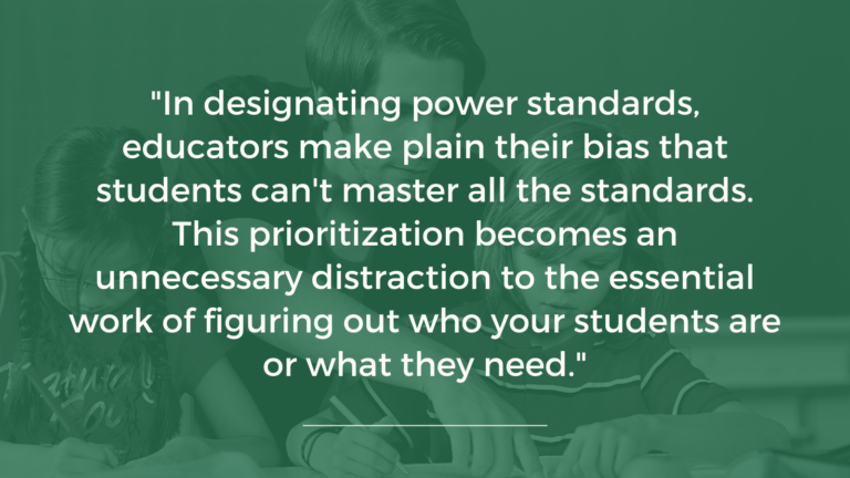 Let’s Not Make Power ELA/Literacy Standards and Talk About Why We Didn ...